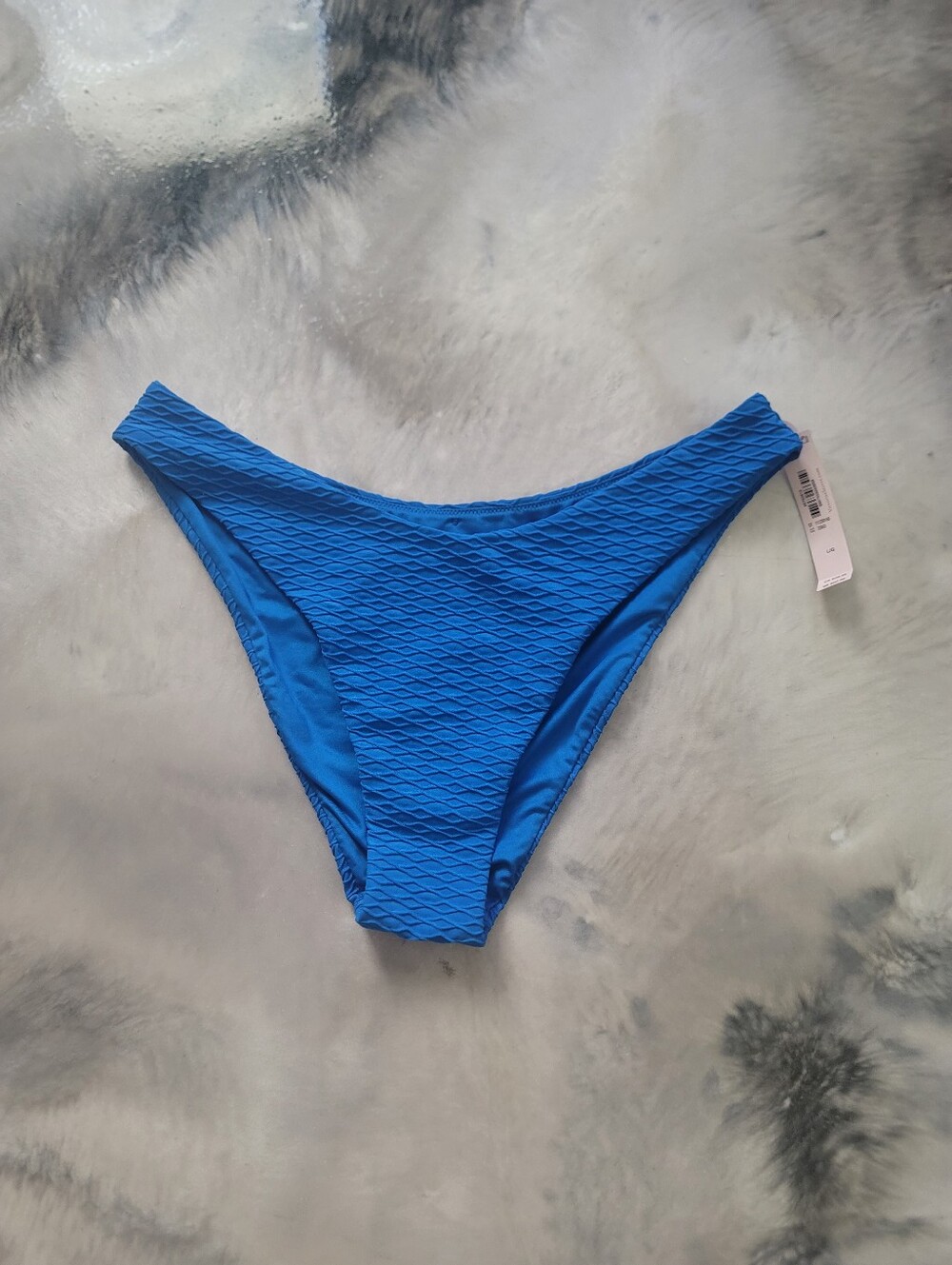Victoria's Secret Electric Blue Textured Bikini Bottom